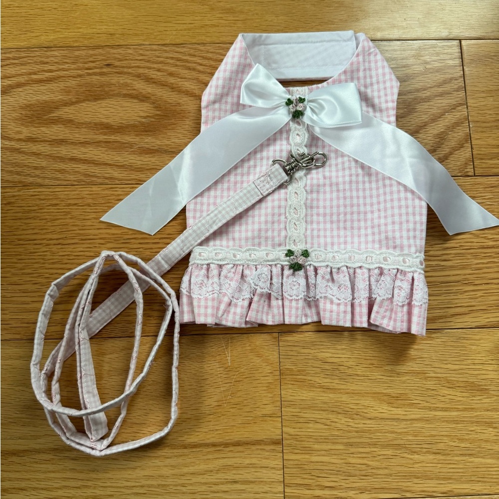 Dog Dress / Dog Harness with matching leash